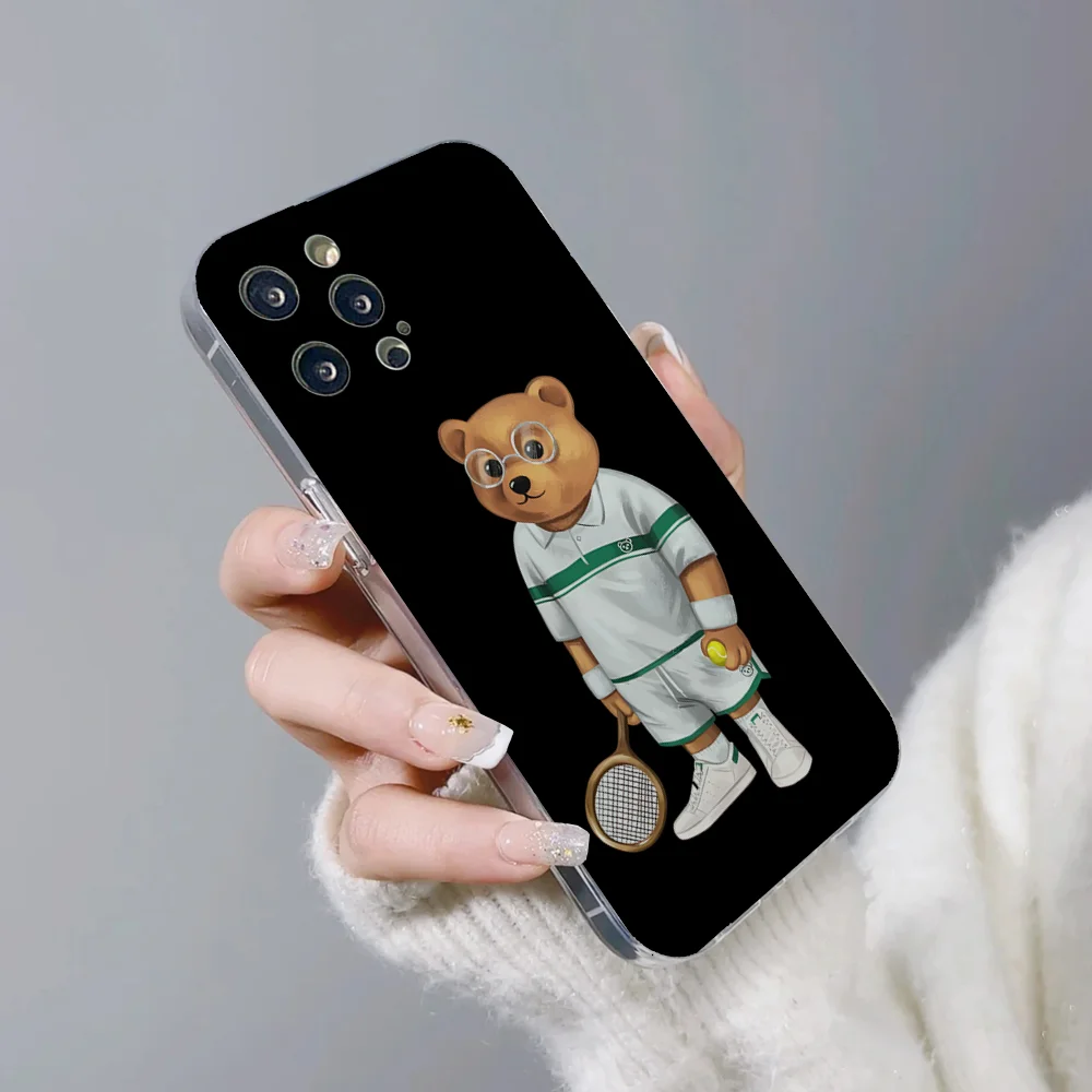 Модный чехол для телефона B-Baron Filou Bear iPhone 11 12 13 14 15 Plus Pro Max Anger Eyes силиконовый