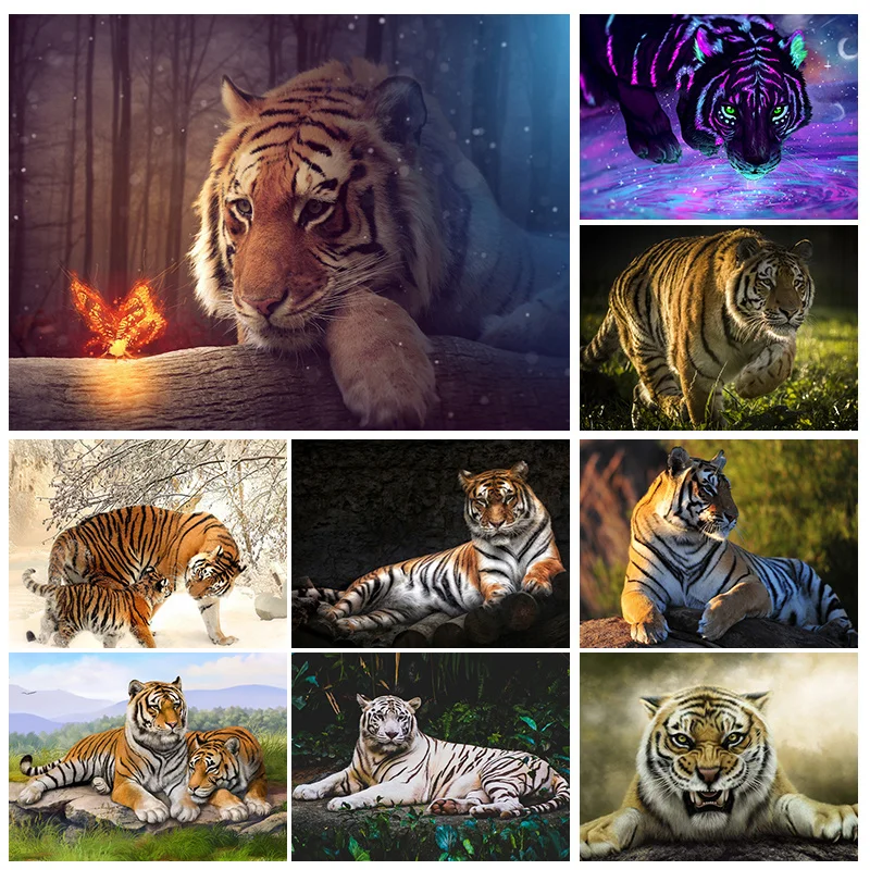 

Набор для алмазной живописи, картина 5D с животными, инкрустированная вручную, украшение для дома, подарки