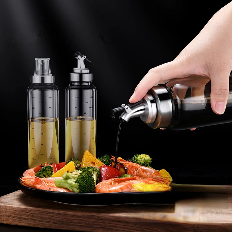 

2023New Seasoning Bottle Oil Vinegar Dispenser Soy Sauce Olive Glass Oil Bottle Oil Container Honey Pot Condiment Bottles tools