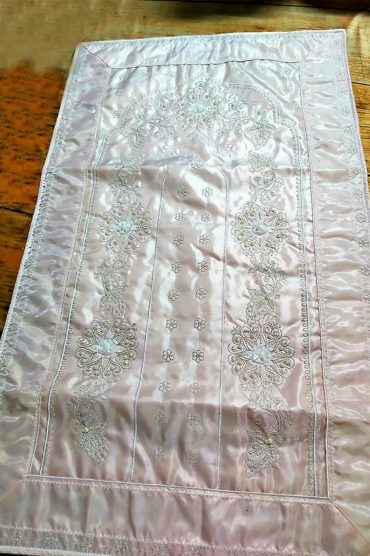 

Çeyizlik Prayer Mat, Custom Design Bride, Groom Prayer Rug-Powder Color Pink Carpet & Rug Mat Home Furniture
