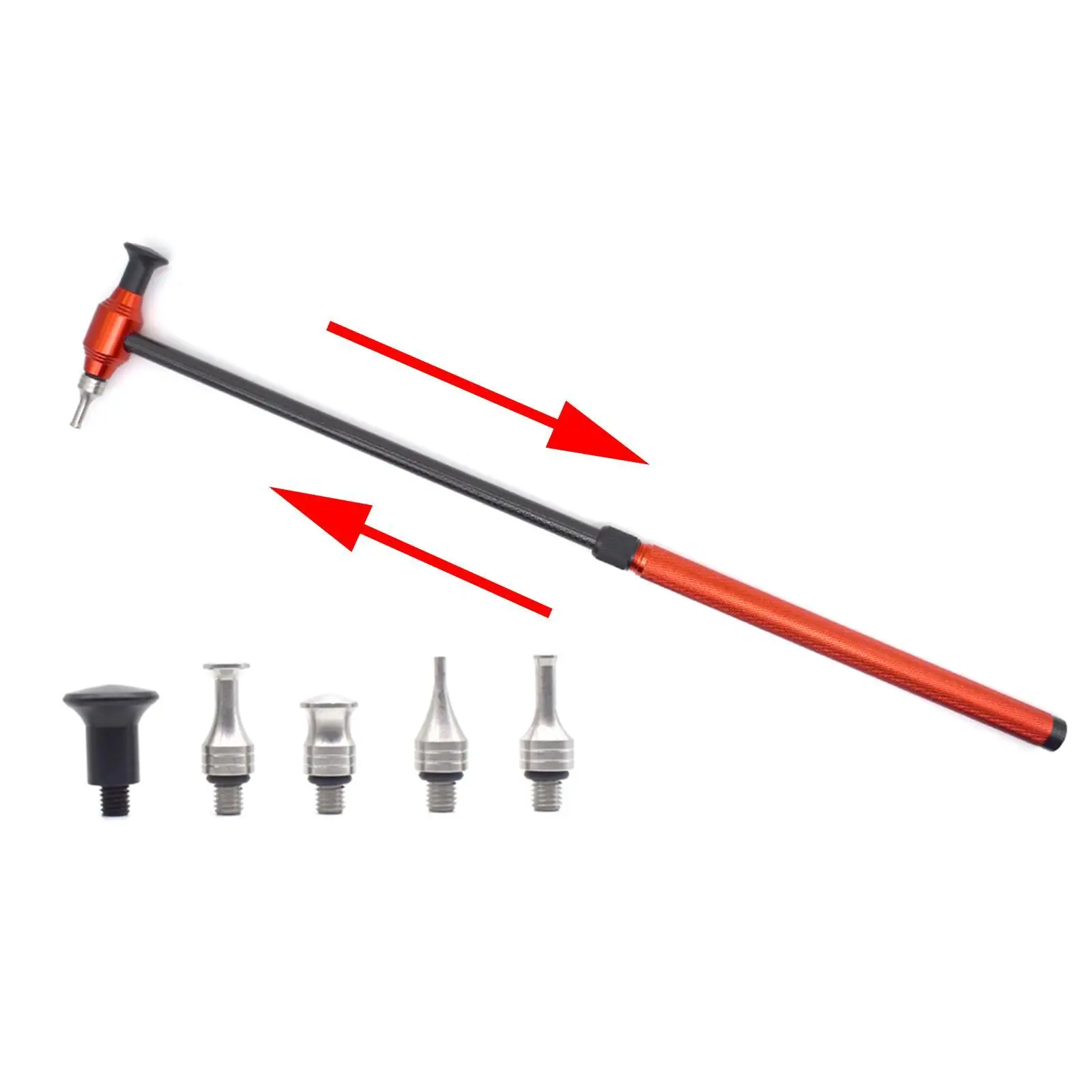 

Adjustable Length Car Dent Repair Hammer Seamless Shaping Body Sheet Metal Bump Pit Repair Percussion Hammer Leveling Tool