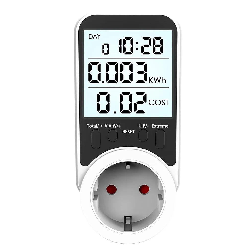 

Easy to Use Power Meter Socket, LCD Screen Display, Suitable for a Variety of Appliances, Saves Money and Energy