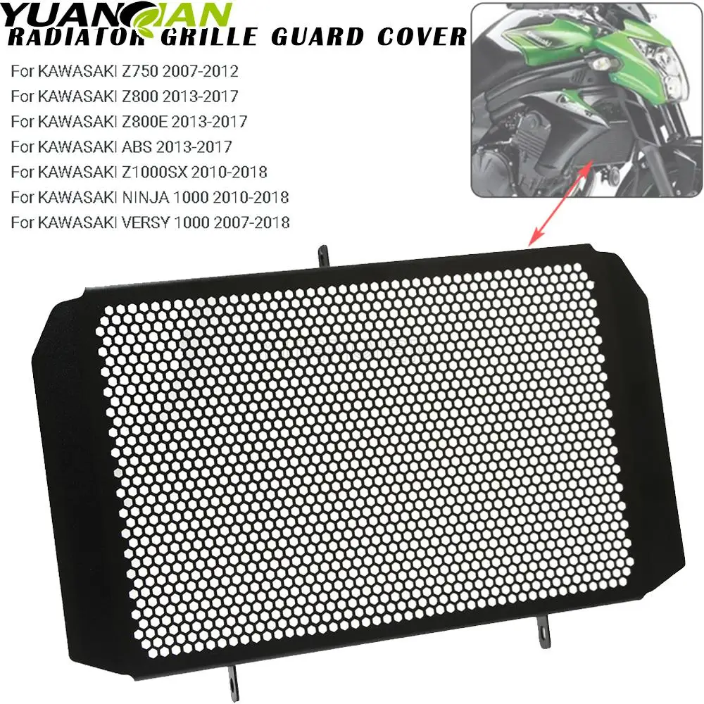 

Аксессуары для мотоциклов KAWASAKI Z800 Z800E ABS 2013 2014 2015 2016 Защитная крышка радиатора гриля