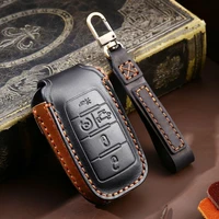 leather car key cover case for dodge ram 1500 ram1500 ram2500 trx 2021 2020 for chrysler couve dodge jeep grand cherokee