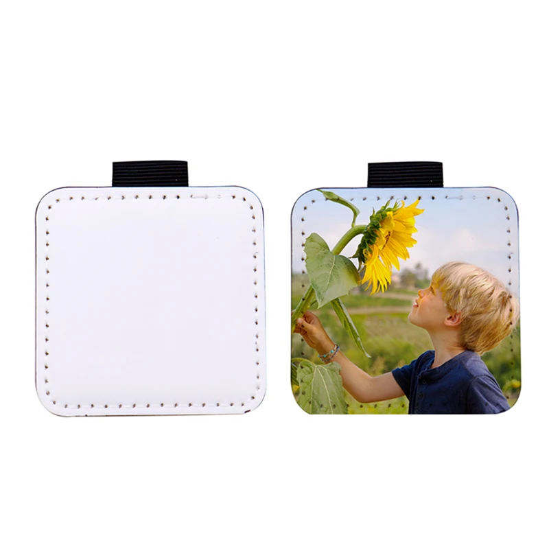 

Сделай Сам сублимационная кожа брелок двойной печати белый чистый PU брелок теплопередача