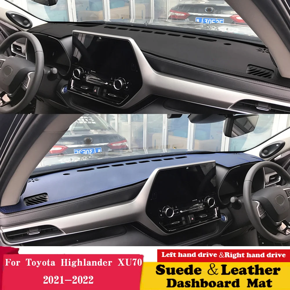 

Замшевый кожаный коврик для приборной панели Toyota Highlander Kluger XU70 2020 2021 2022 2023