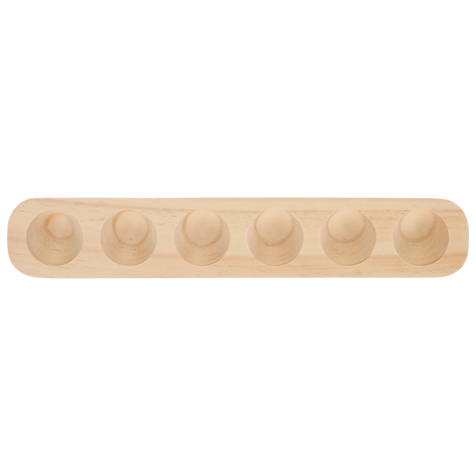 

Egg Wooden Holder Tray Easter Display Plate Stand Serving Refrigerator Platter Rack Countertopstorage Crate Eggs Organizer