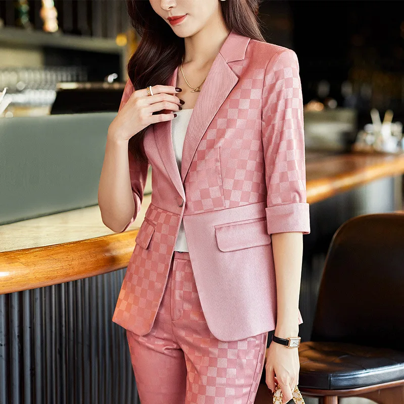 Пиджак женский летний тонкий с рукавом три четверти повседневный для взрослых