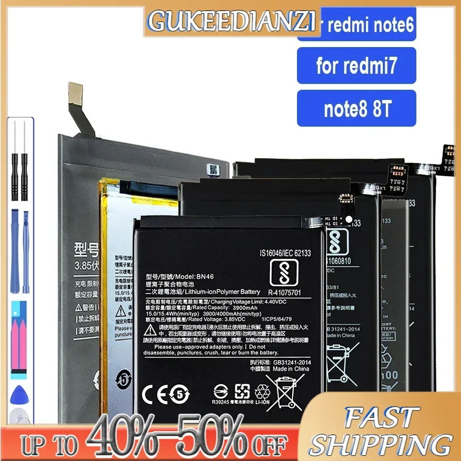 Аккумулятор BN46 на 4000 мА · ч для Xiaomi Redmi Note8 Note 8T 8 7 Redmi7 Note6