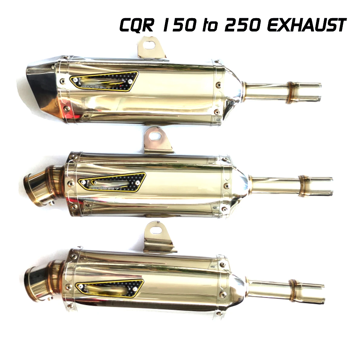 

CQR150 TO 250 Modified Cross-country Motorcycle Exhaust Pipe Stainless Steel Straight Line After The Period Of The Silencer