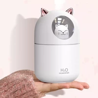lovely cat air humidifier 300ml portable car aromatherapy diffuser fogger with romantic night light humidificador diffusor