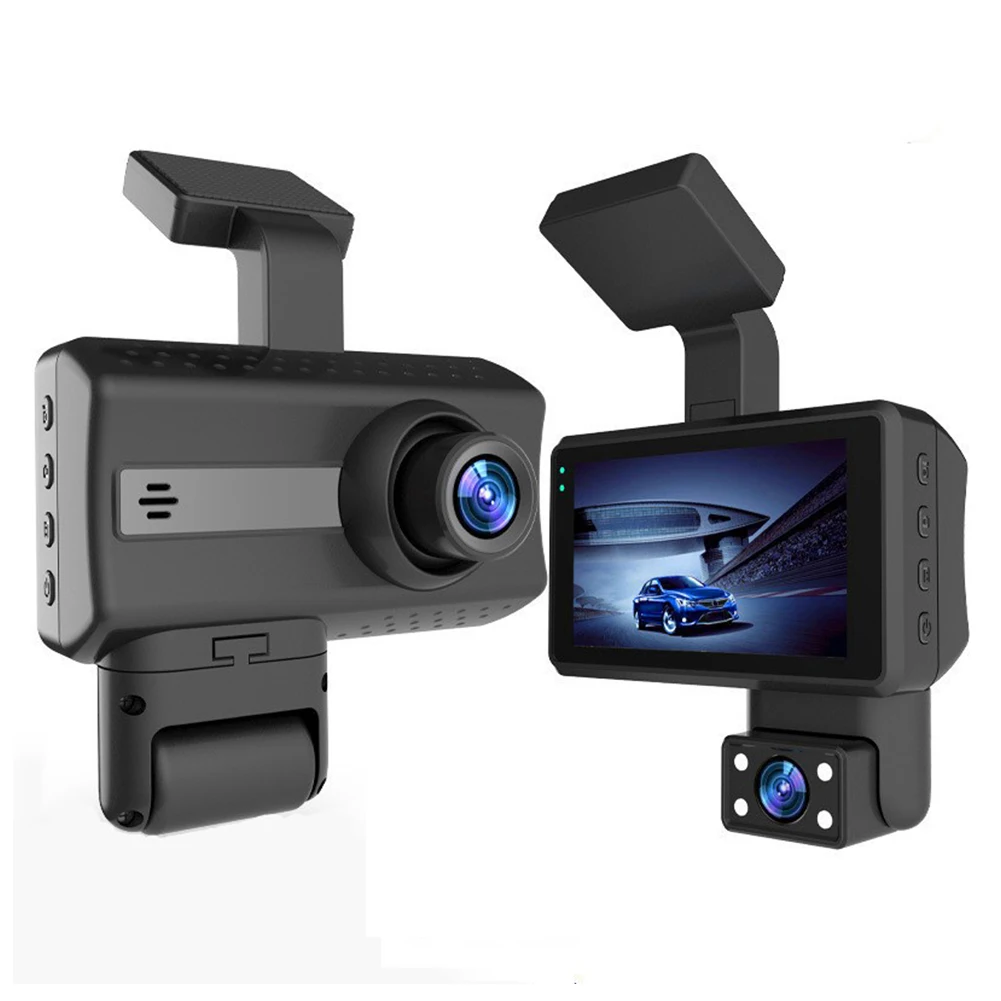 

HD 1080P Dash Cam Dual Camera Driving Recorder 3 Inch LCD Car DVR Camera with Night Vision Loop Recording 24H Parking Monitoring