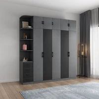 north european flat door wardrobe modern simple small family wardrobe bedroom wardrobe household economic panel wardrobe