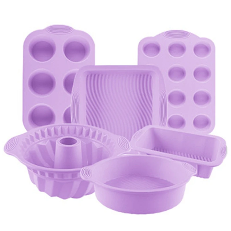 

Silicone Cake Mold Round Rectangle Square Toast Muffin Chiffon Cake Bread Pan Tray Mould Non Stick Dessert Baking Tools