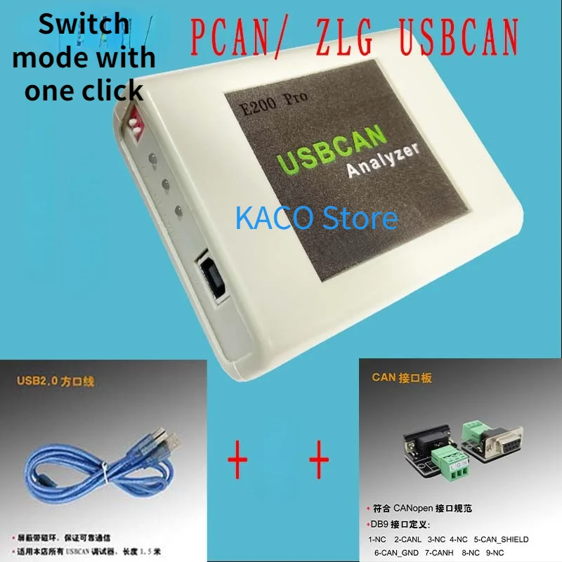 Поддержка PCAN view ipeh002021 / 002022, Совместимость с peak-can и ZLG usbcan