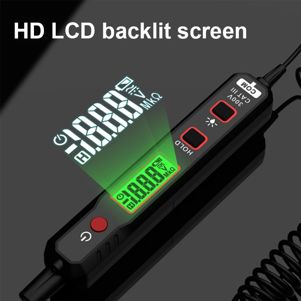 Фото Цифровой мультиметр HABOTEST HT86B, 12-300 В переменного/постоянного тока, цифровой детектор напряжения, инструменты электрика, мультиметр в форме р... №4