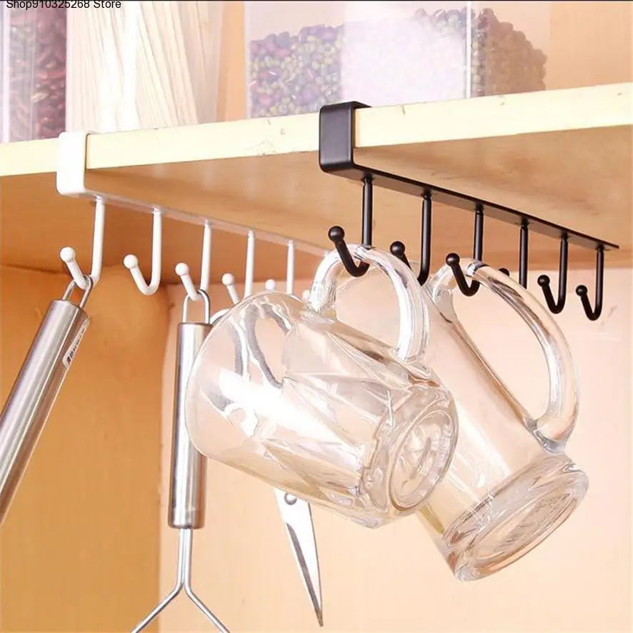 

Kitchen Storage Rack Cupboard Hanging Hook Hanger Chest Storage Organizer Holder