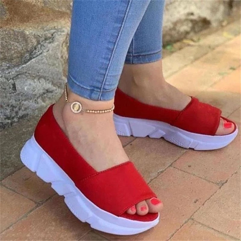 

New summer open-toe women's sandals thick-soled light thick-soled casual sandals high quality sandals non-slip slippers