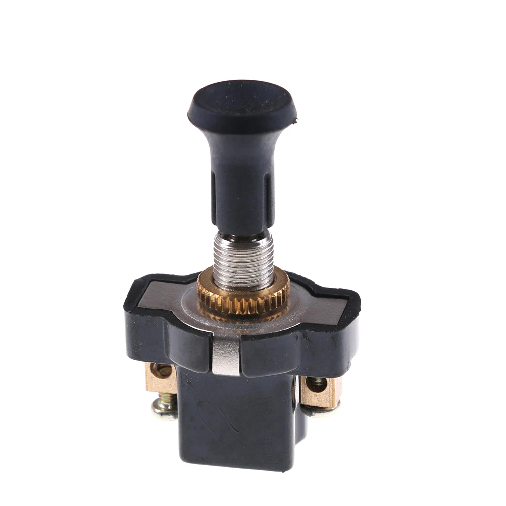 

1pc Push Pull Switch Durable High performance On-Off Long Push Pull Switch 12V Screw Terminals