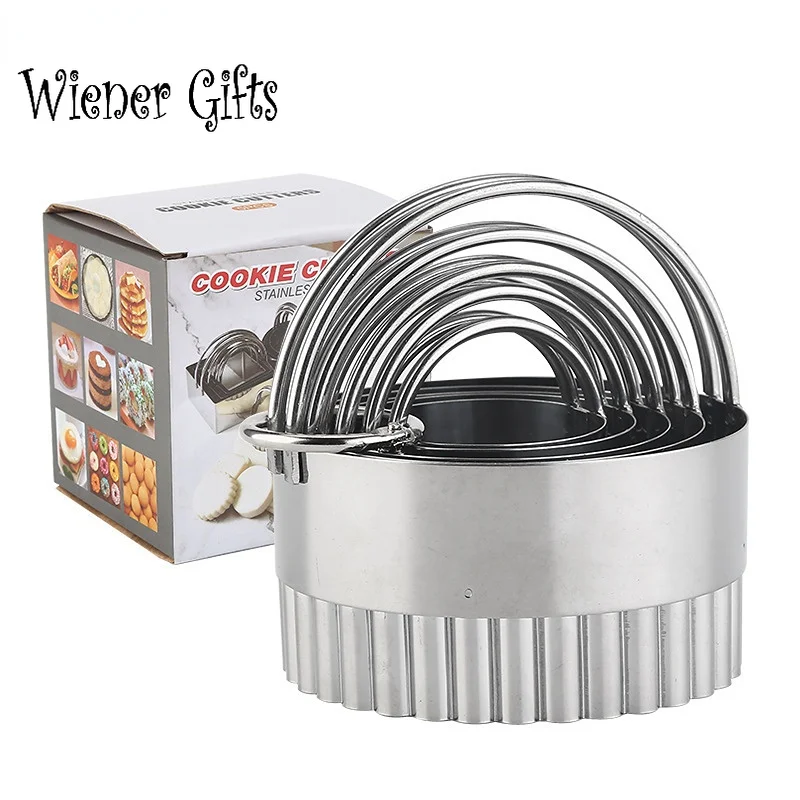 5 шт. резак для печенья с ручкой нержавеющая сталь круглая резка форма выпечки