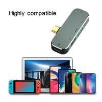usb hub useful durable premium 5 in 1 easy to carry multiple devices support usb hub for working adapter hub monitor hub