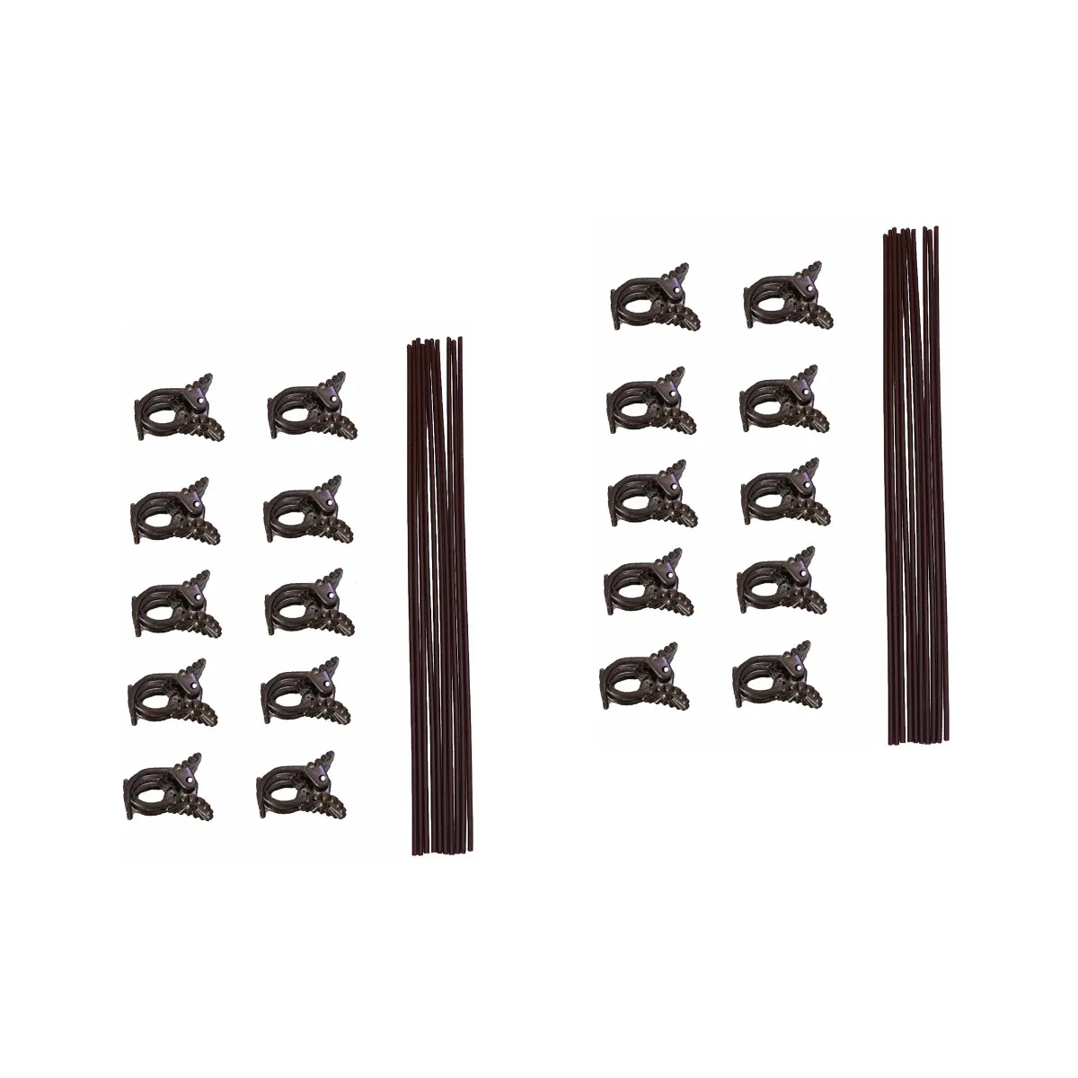 

Clips Garden Support Flower Fixing Orchid Clip Set Climbing Gardening Stem Pot Fixed Tomato Buckle Supports Holder Metallic Ties