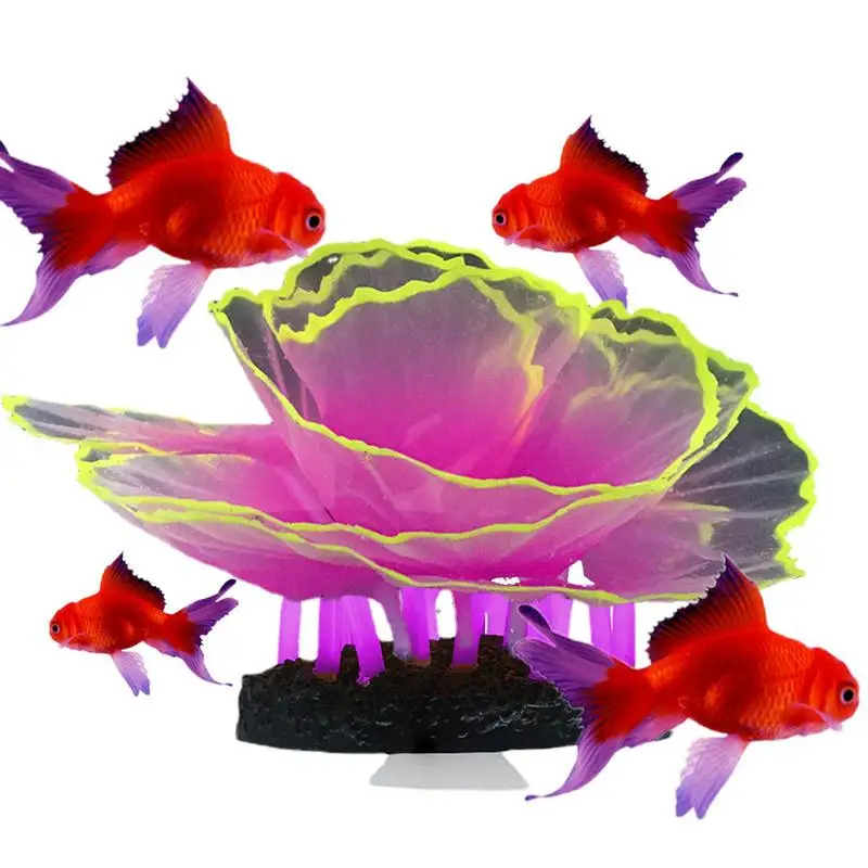 

Silicone Coral Plant Decorations Silicone Plant Decorations For Fish Tank Silicone Aquarium Ornament Simulation Fish Tank Plants