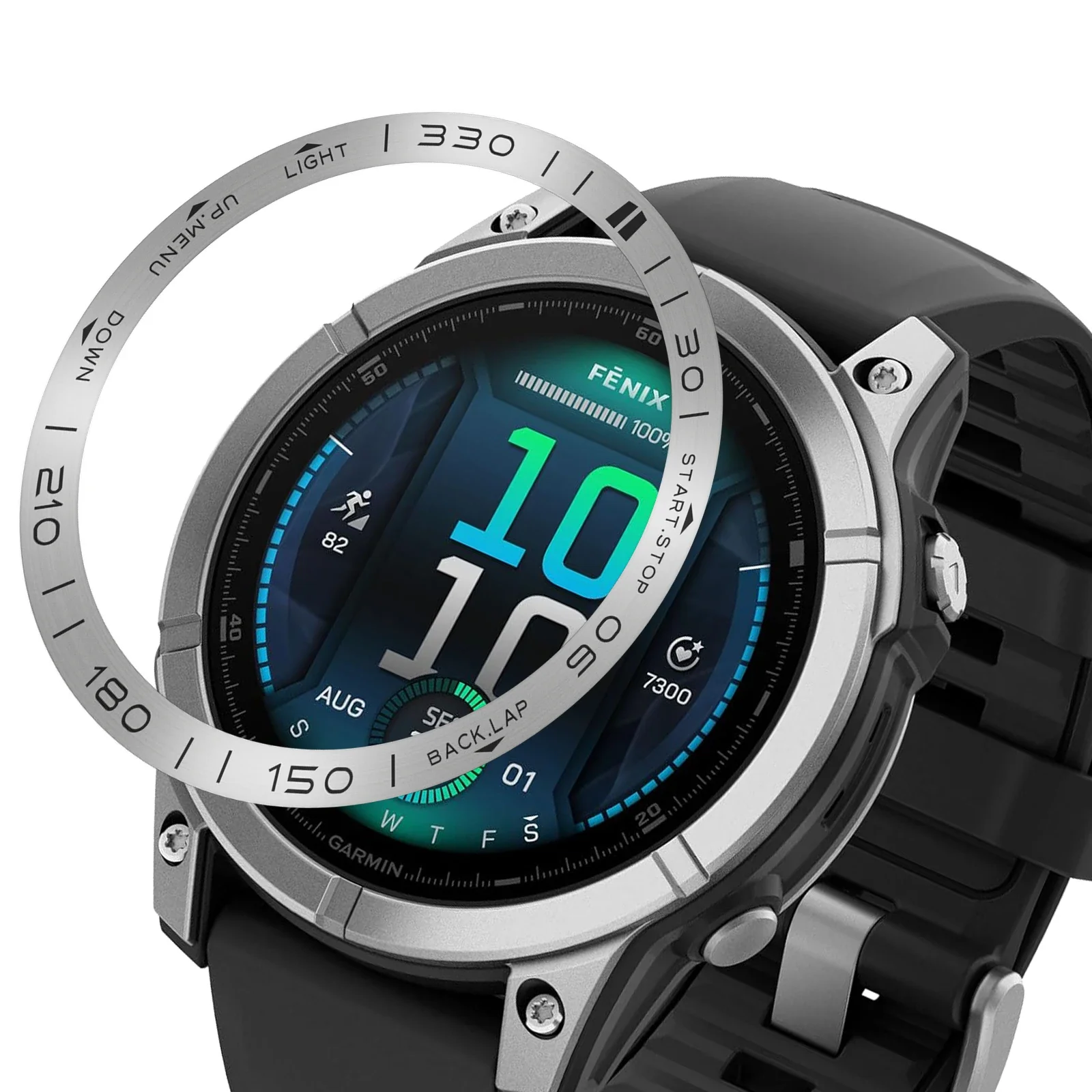 Фото Модный безель, кольцо, стильный защитный чехол для часов Garmin Fenix 8, 51 мм, 47 мм, умные часы, металлический каркас, клейкий защитный чехол №3