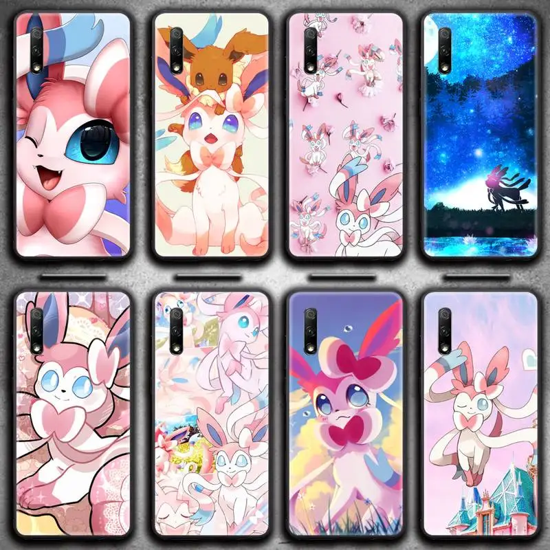 

Cute Pokemon Sylveon Eevee Phone Case For Huawei Nova 6se 7 7pro 7se honor 7A 8A 7C 9C Play