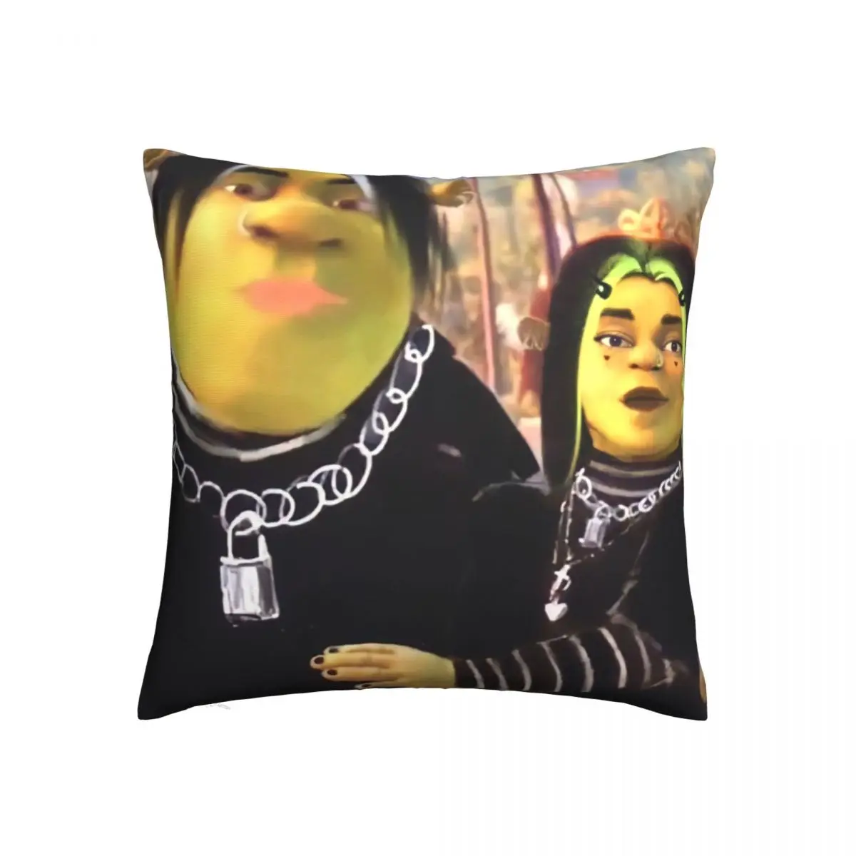 

Eboy Шрек и Egirl Fiona Подушка Чехол с рисунком чехол для подушки из полиэстера декоративный чехол для подушки Чехол для дома Прямая поставка 45x45 с...