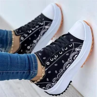 sneakers women shoes 2022 pattern canvas shoe casual women sport shoes flat lace up adult zapatillas mujer chaussure femme