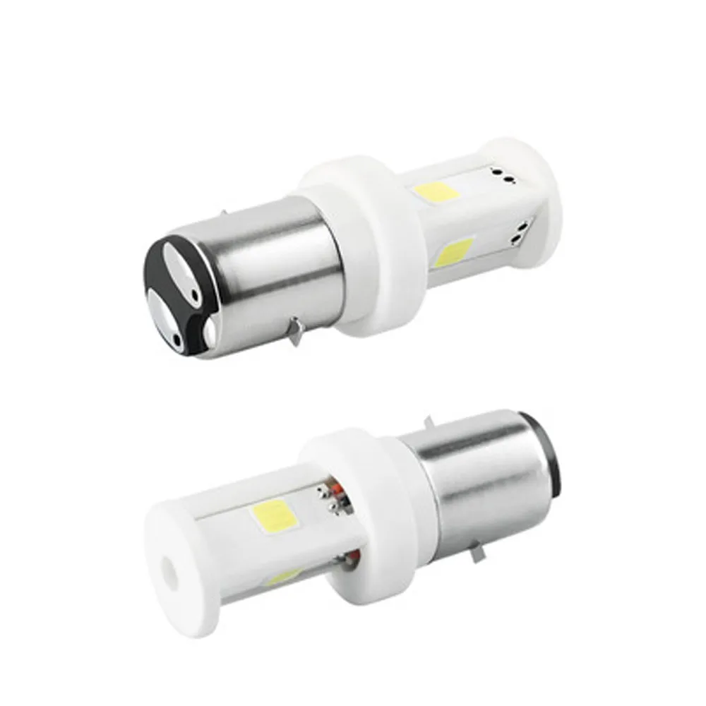 

BA20D LED Bulb Motorcycle Light Headlight High Power White 12-80V 1PC 6500K Durable