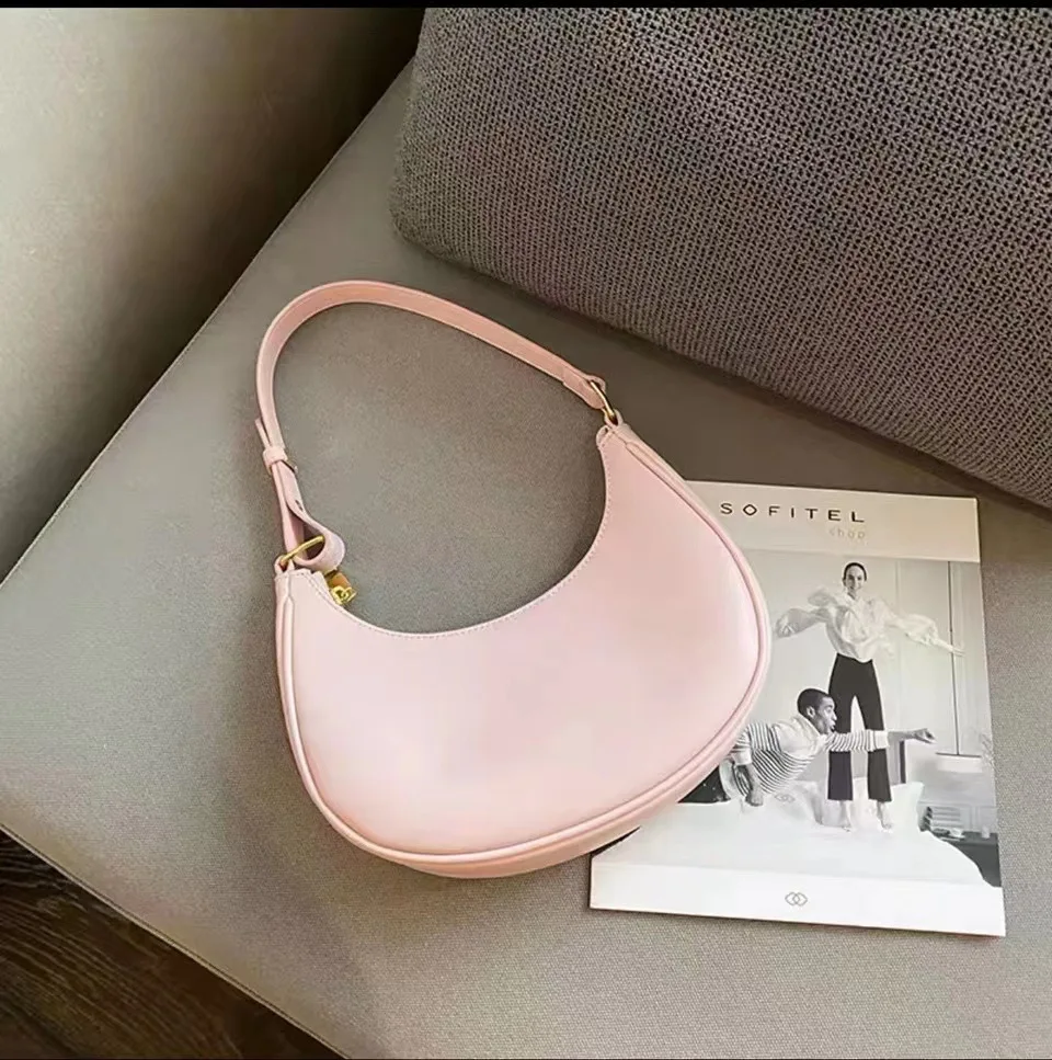 

Women's Bag Armpit Shoulder Bag Solid Color Underarm Bags Sspring and Summer Crescent Bag Handbags for Women Korean Fashion