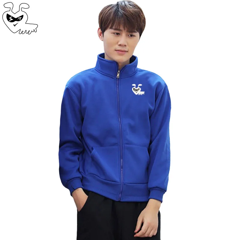 Мужская Флисовая Куртка Break Egg Повседневная Осенняя хлопковая куртка с милыми