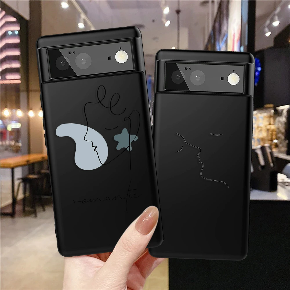 

Abstract Line Women Phone Case for Google Pixel 7a 7Pro 7 6a 6 6Pro 5 5a 5G 4XL 4 2 3XL 2XL 3 3a 3aXL 4a Soft TPU Back Cover