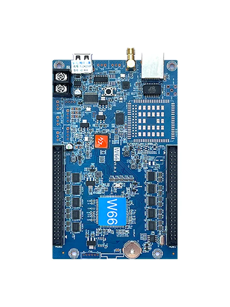Huidu HD W60 светодиодный контроллер дисплея, один и двойной цвет P10 светодиодный знак модуль управления карта управления