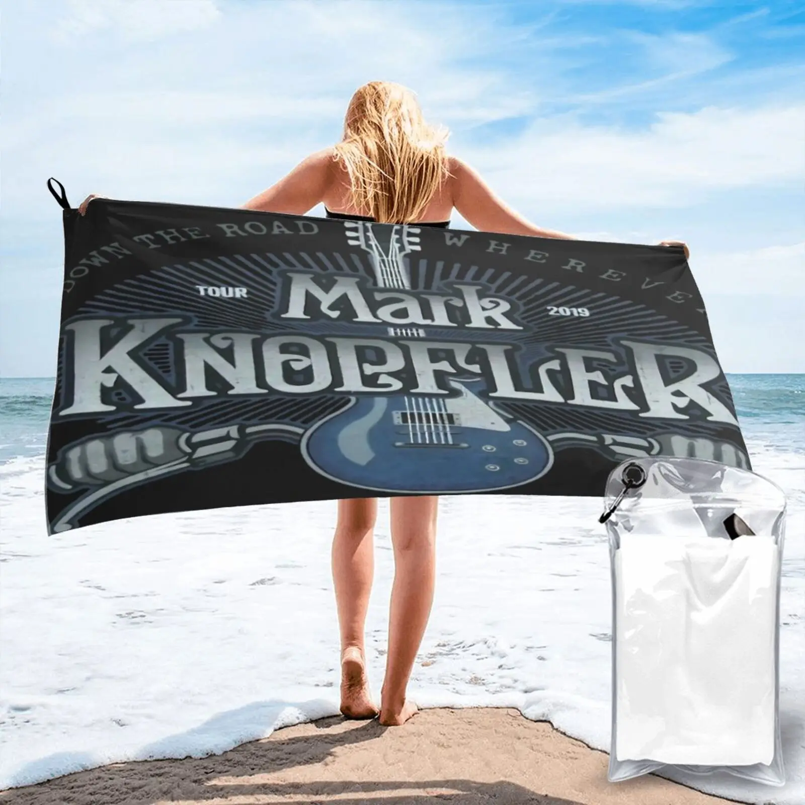 

Большое пляжное полотенце Mark Knopfler Guitar Tour 2019, Большое пляжное полотенце, Большое пляжное полотенце s Spa для ванны, полотенце из микрофибры, пол...