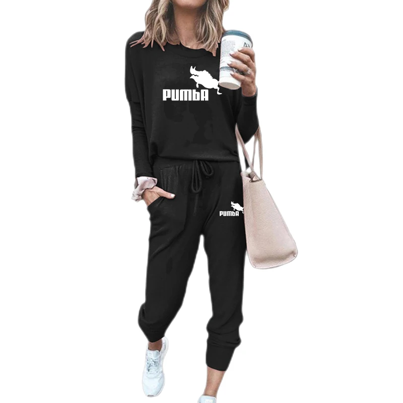 Two-piece Women's Jogging Sports Suit Sports Clothes Casual Sports Clothes Women's Long-sleeved Pullover Hoodie Sweatshirt Pants