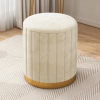 wood modern minimalist chair bedroom designer velvet portable sofa relaxing makeup stool soft live room mueble furniture