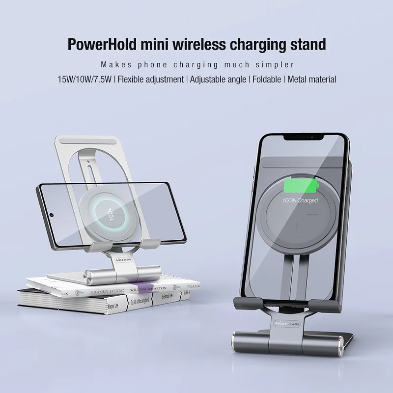 Fast Wireless Charger Stand Nillkin Qi Wireless Charging For iPhone 12 12 Pro Fast Charger Adjustable Holder For Samsung Note 20