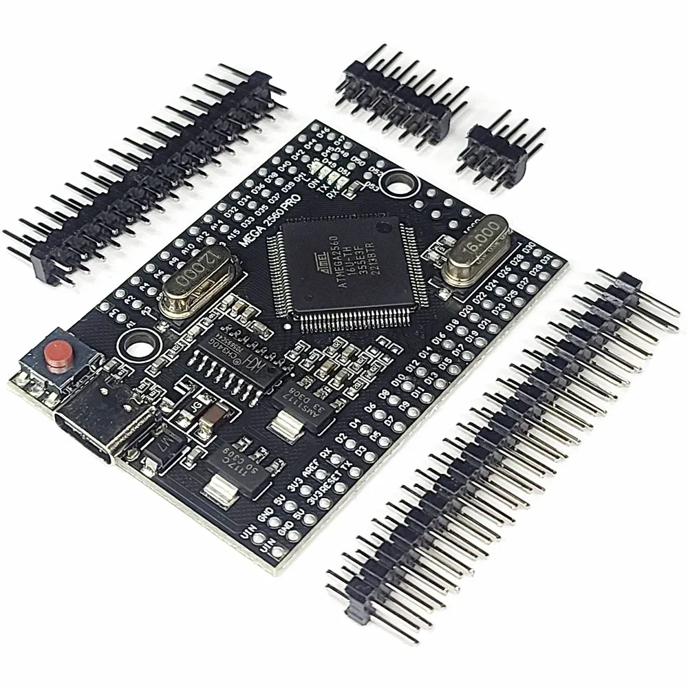 Макетная плата Mega2560 Pro, модуль ATmega2560 16AU USB CH340G TYPE-C 256KB 38x55 мм для Android