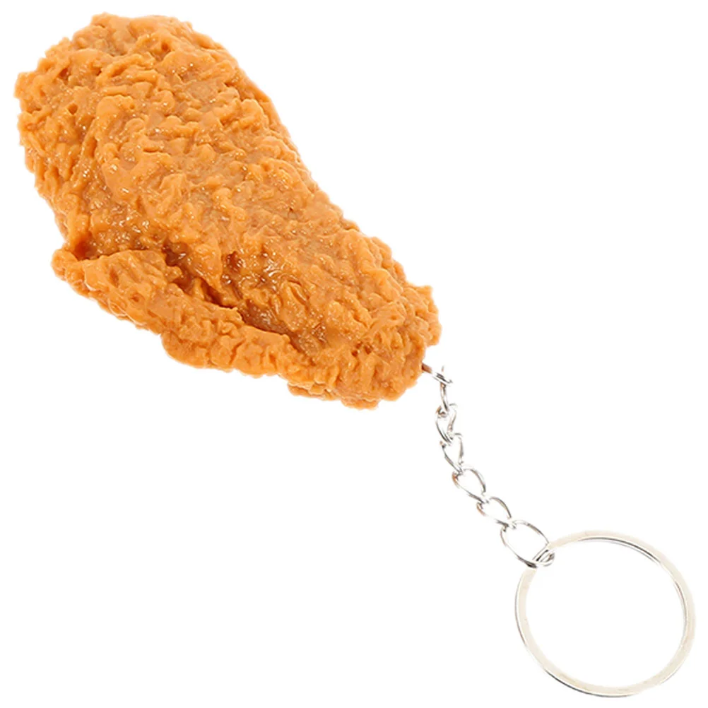 

Wallet Key Chain Realistic Fried Chicken Key Ring Backpack Pendant Chicken Wing Key Ring Bag Pendant
