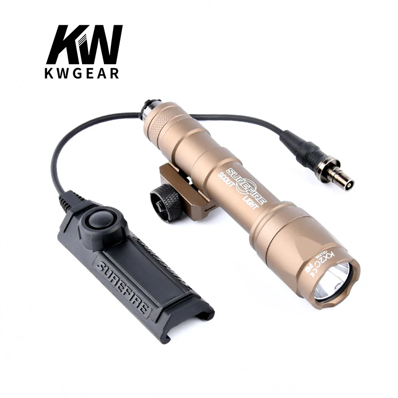 WADSN Airsoft Surefir M600 M600C Scout Flashlight 540Lumens LED Tatical Hunting Gun Weapon Light with Dual Function Tape Swtich