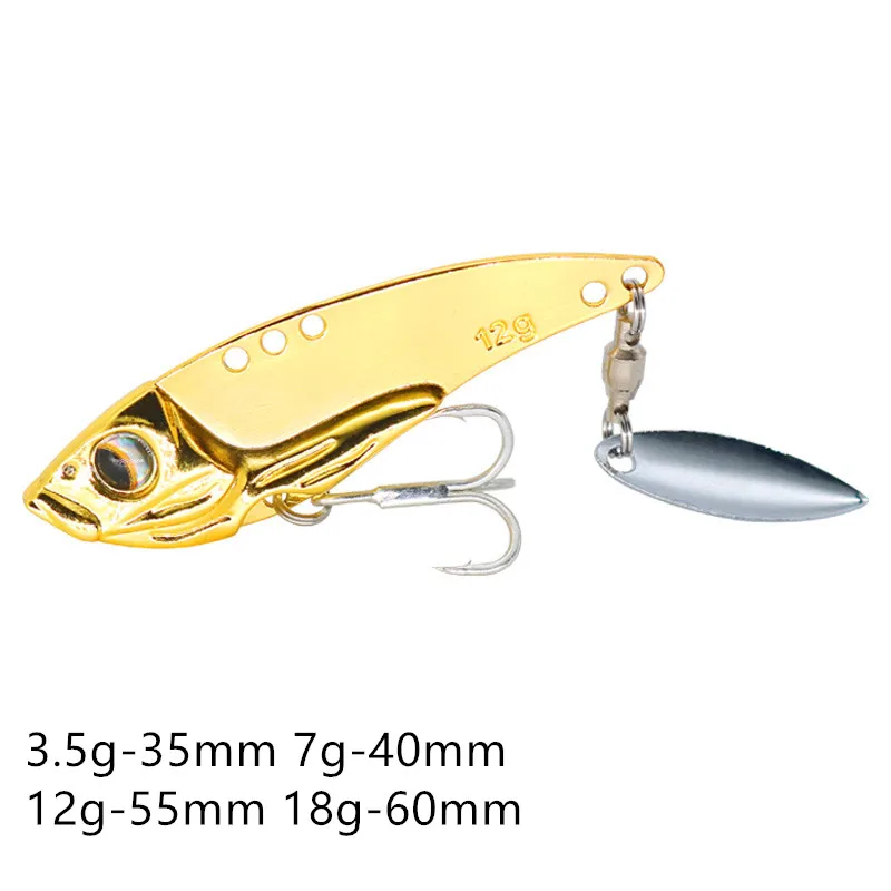 

Ufishing 3.5g/7g/12g/18g Spinnerbait 1Pcs/Lot Metal Fishing VIB Lure Long Cast Bass Pike Bait