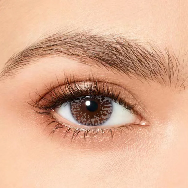 1 пара мягких новых популярных цветных контактных линз FK серого цвета