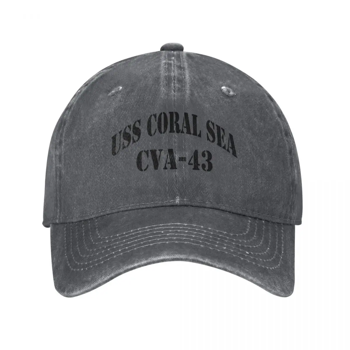 USS CORAL SEA (CVA-43) SHIP'S STORE Бейсбольная кепка модная шляпа с защелкой на спине Новая