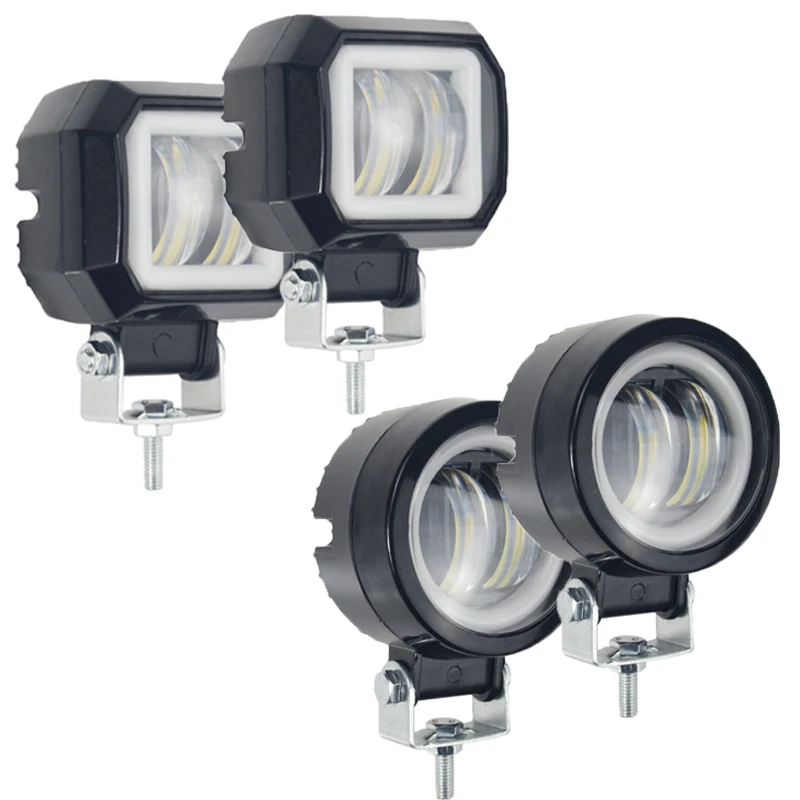 

1 шт./2 шт. мотоциклетная фара, светодиодная фара рабочего света 20 Вт для внедорожника, грузовика, квадроцикла, Jeep 4x4, автомобильная фара для ло...