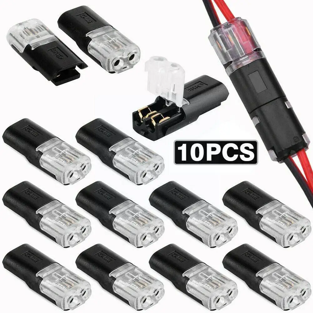 

10pcs 2 Pin Way Plug Car Waterproof Electrical Connector Connector Cable Two-wire Automotive Wire Connector Inter-plug
