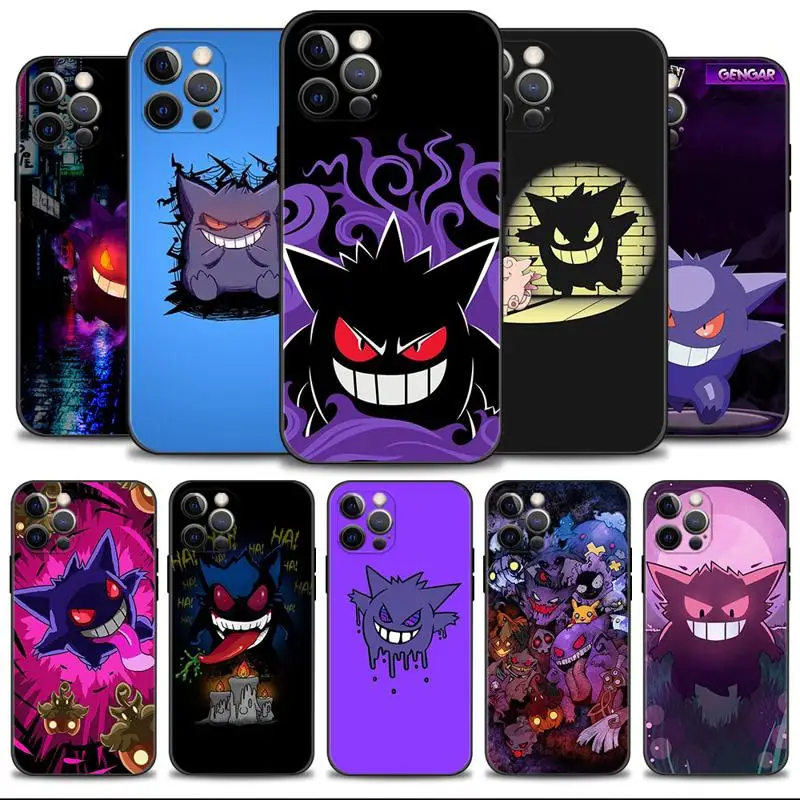 

Phone Shell For iPhone 11 Case For Apple iPhone 14 13 12 11 Pro Max 13 12 Mini XS Max XR X 7 8 Plus Cover Pokemon Gengar Ghost
