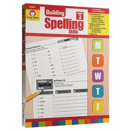 

Evan-Moor Building Spelling Skills Grade 3 TE Evanmoor Children's Original English Assessment Book
